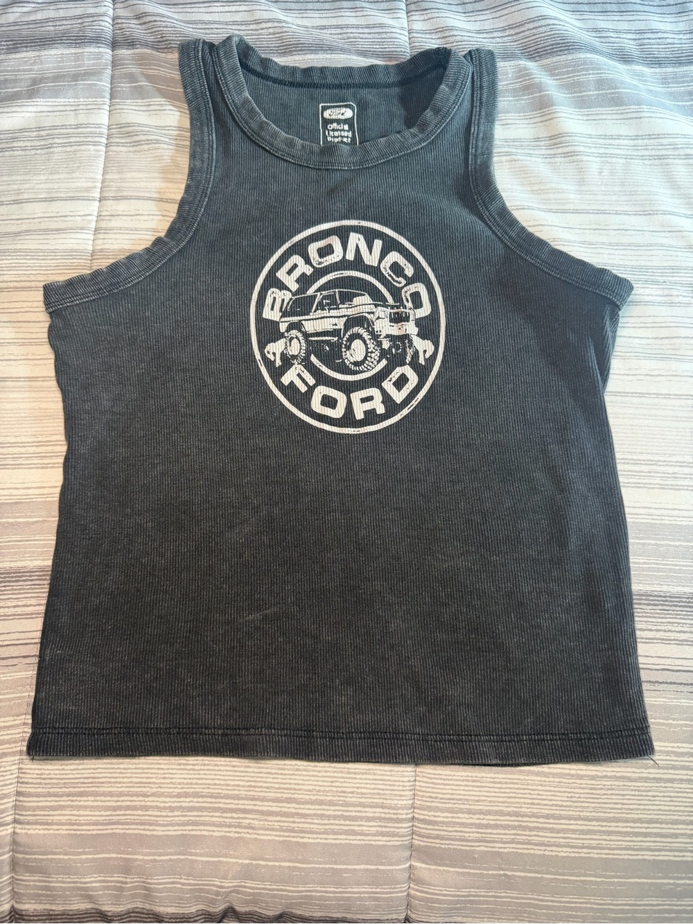 Ford Black Bronco Logo Tank Top